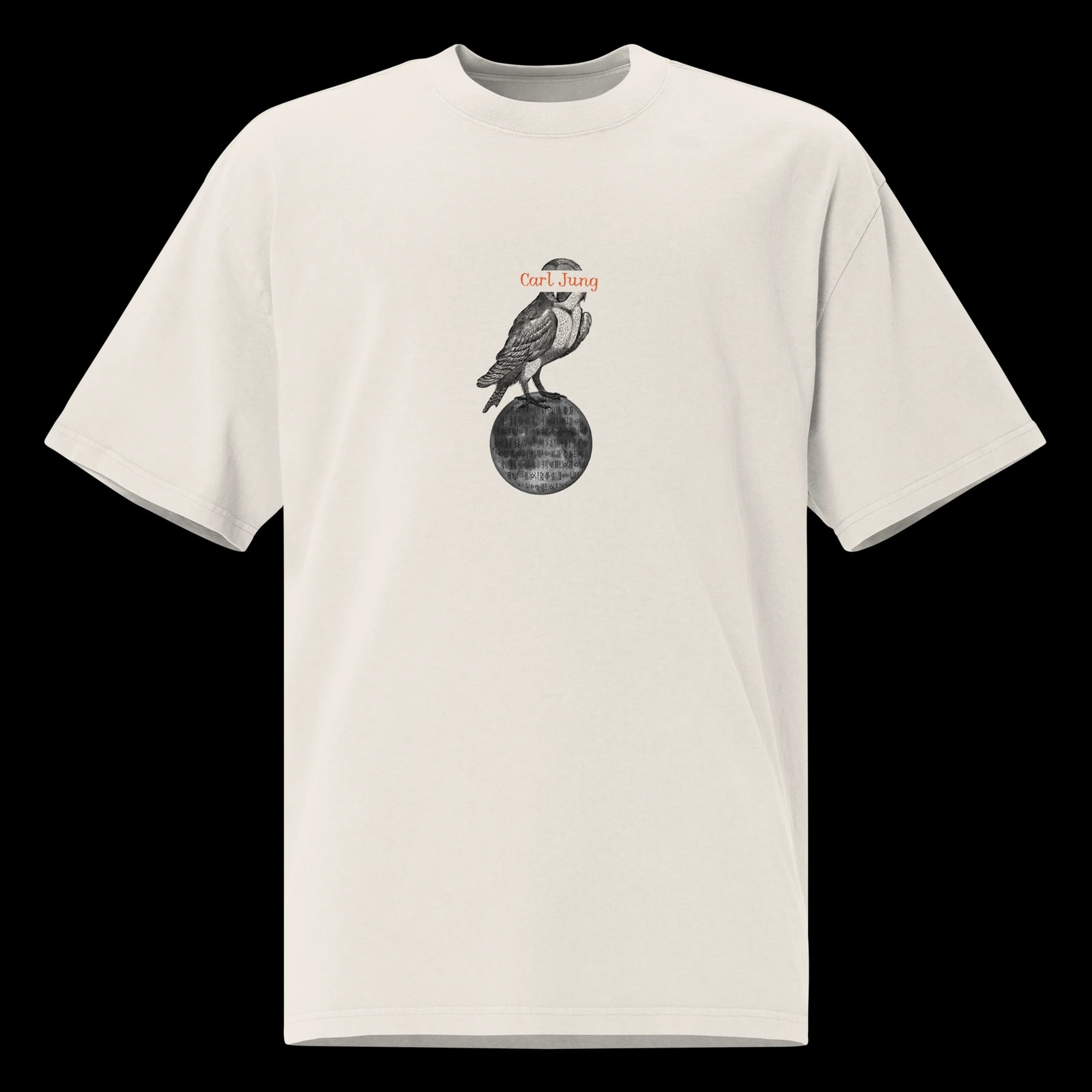 Carl Jung Tee, Faded Bone, front