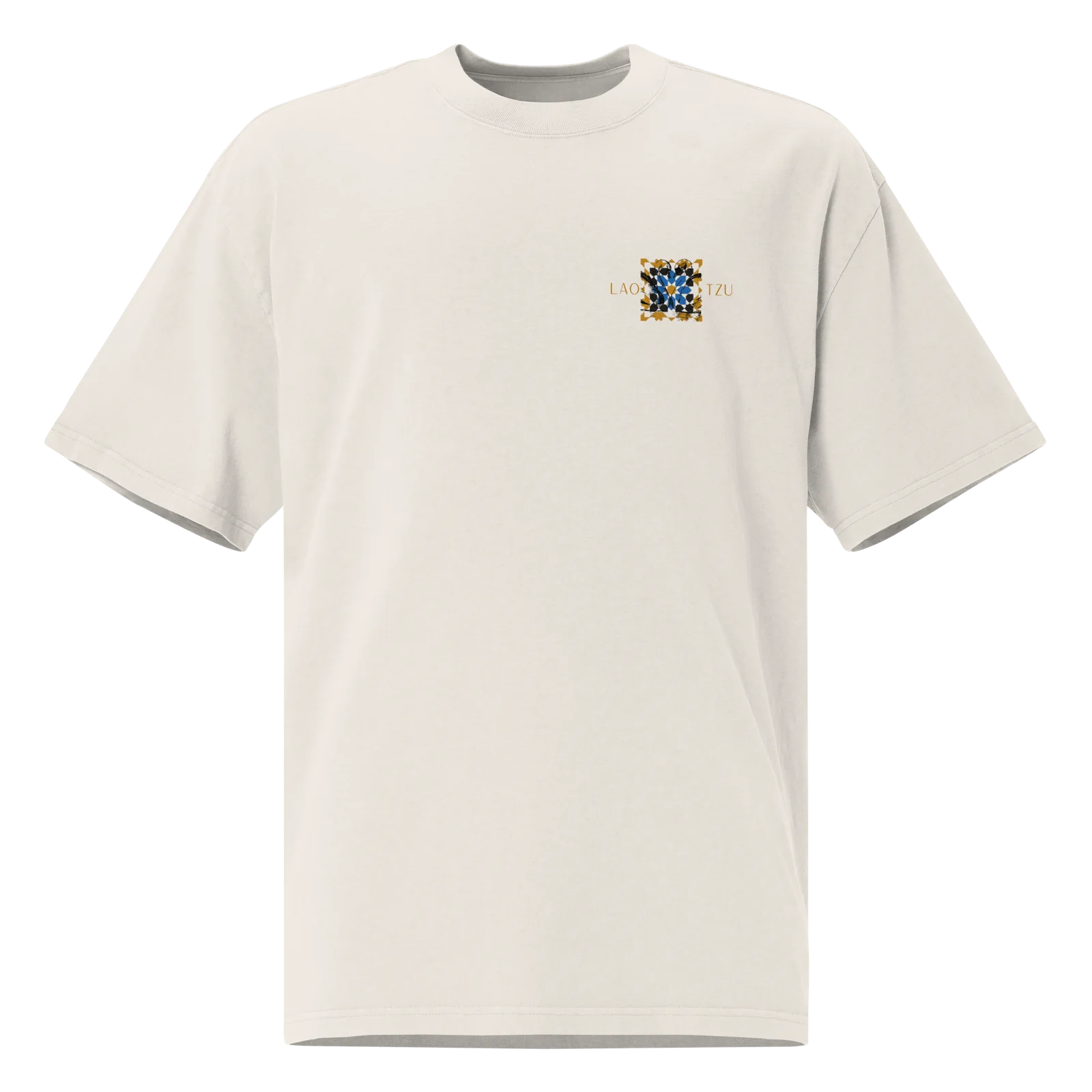 Lao Tzu Tee, Faded Bone, front