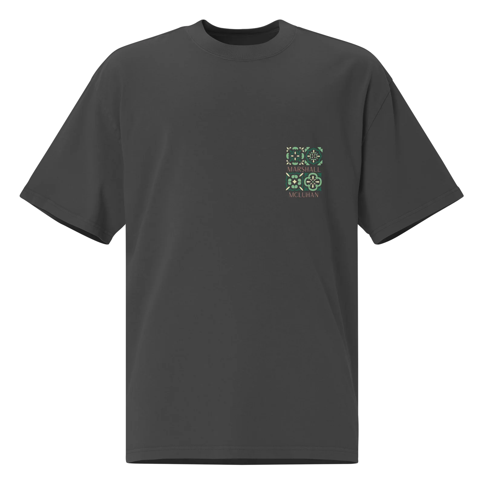 Marshall McLuhan Tee, Faded Black, front