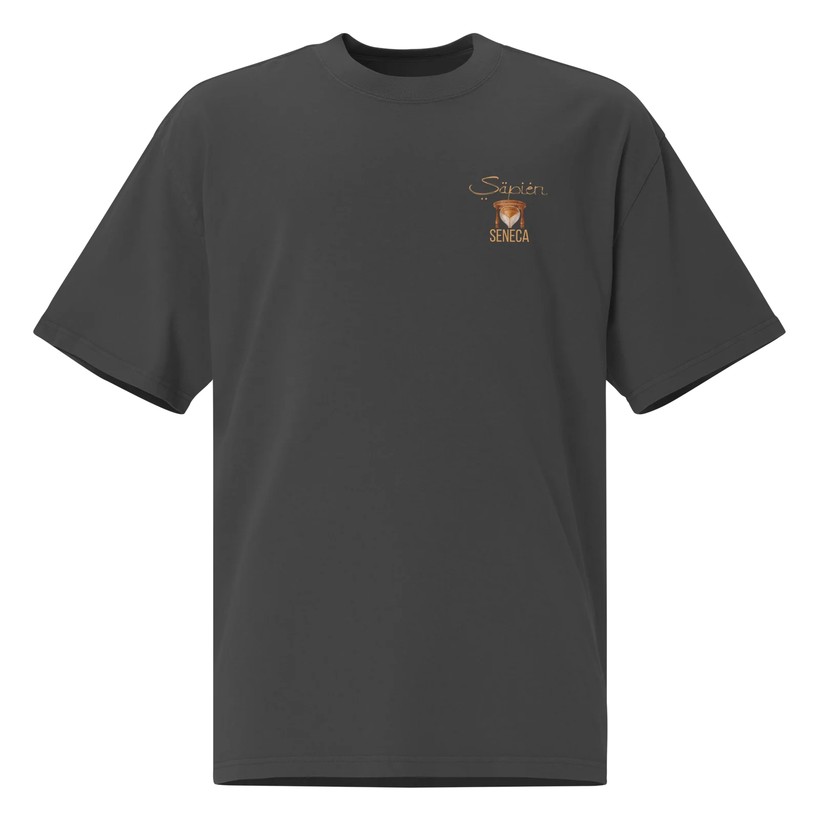 Seneca Tee, Faded Black, front