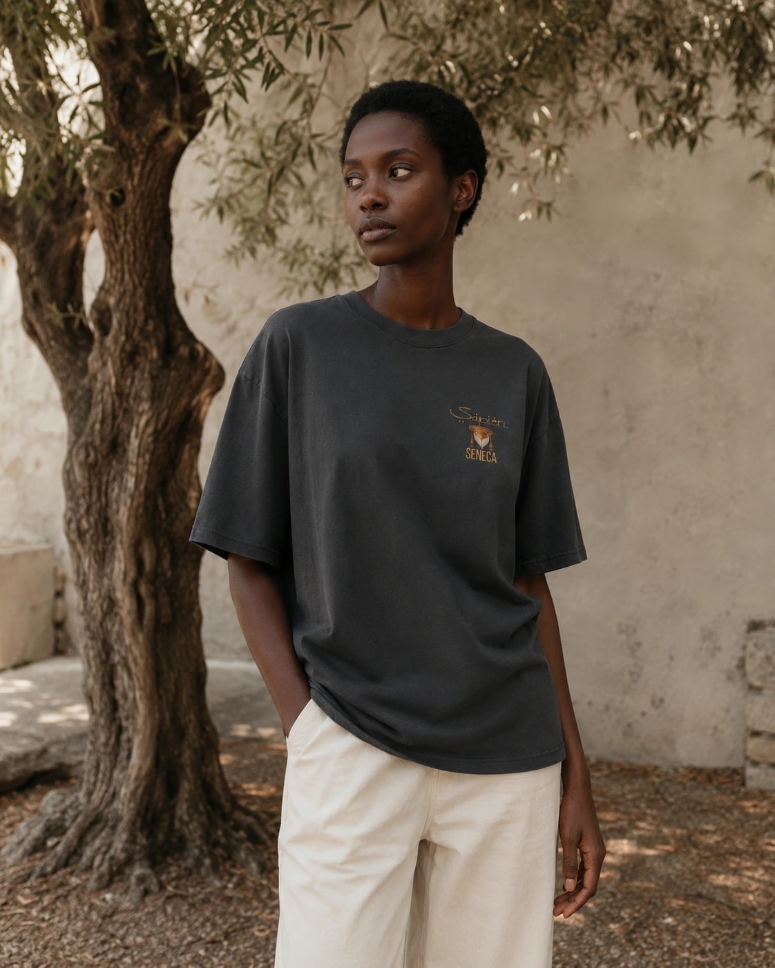 Seneca Tee, Faded Black, featured